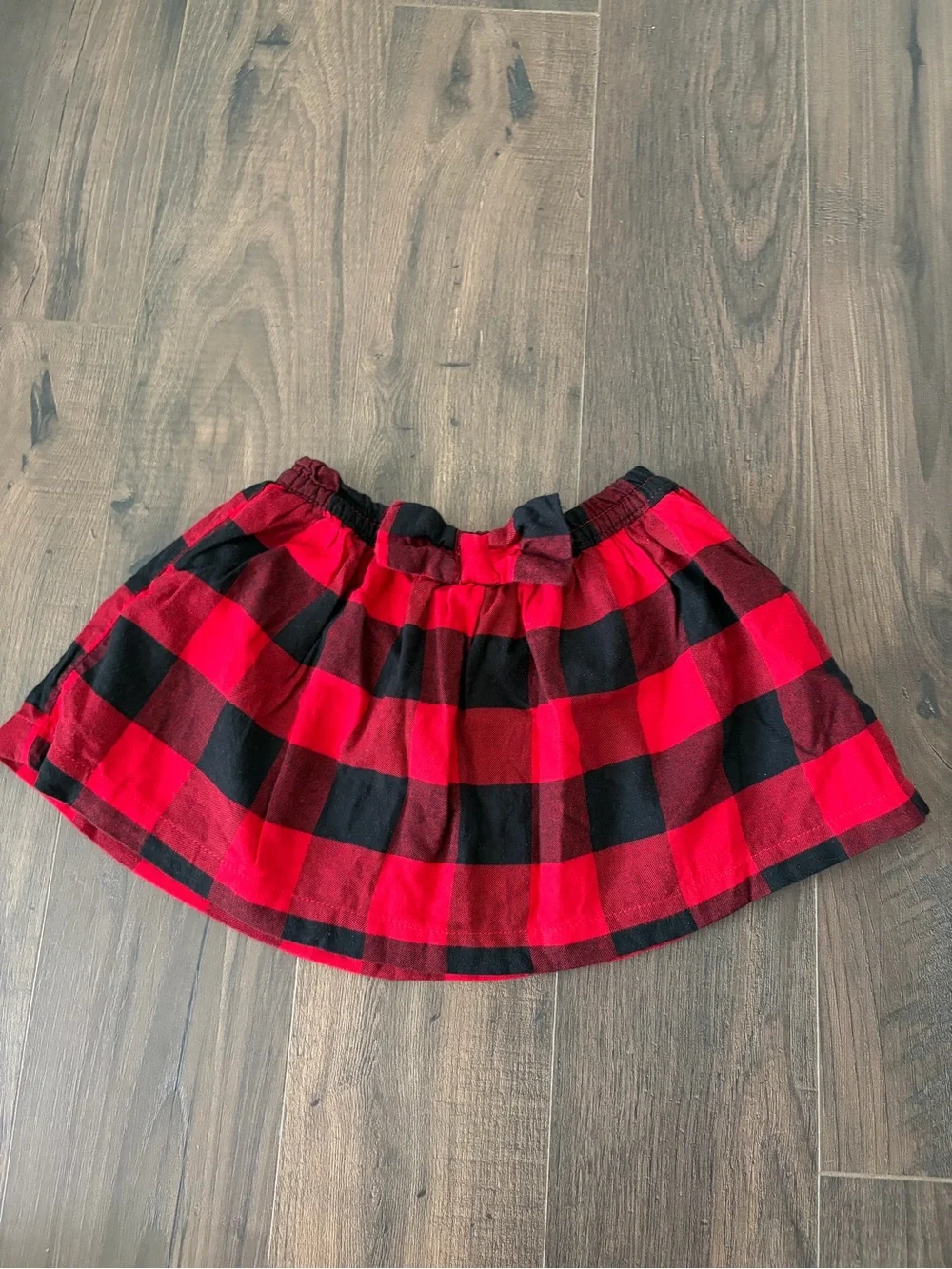 Carter's Red and Black Buffalo Plaid Skater Skirt